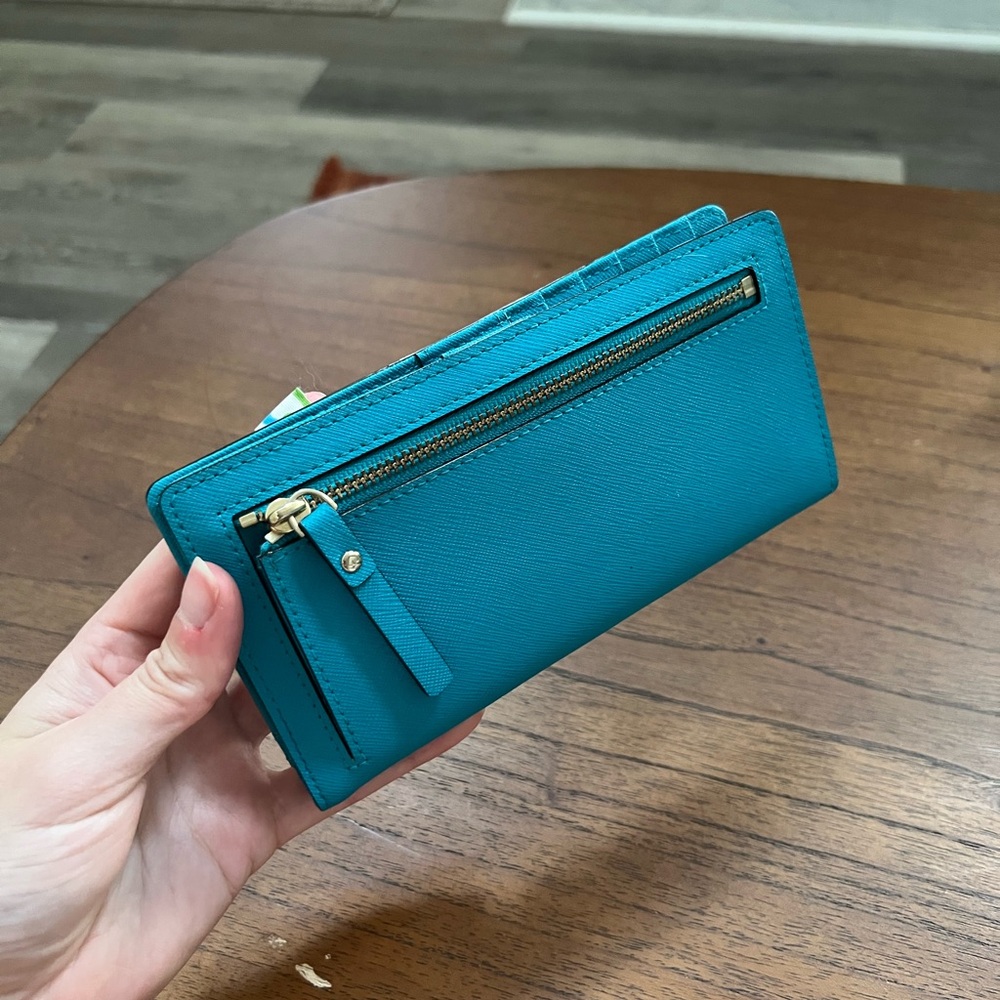 Kate Spade Turquoise Wallet - Picture 2 of 6